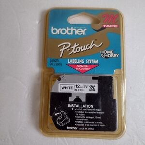Brother P-touch White Label Tape